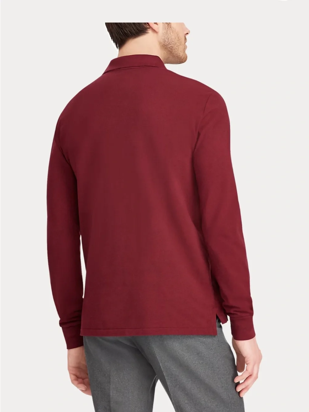Polo Ralph Lauren Long-Sleeve Polo in Burgundy